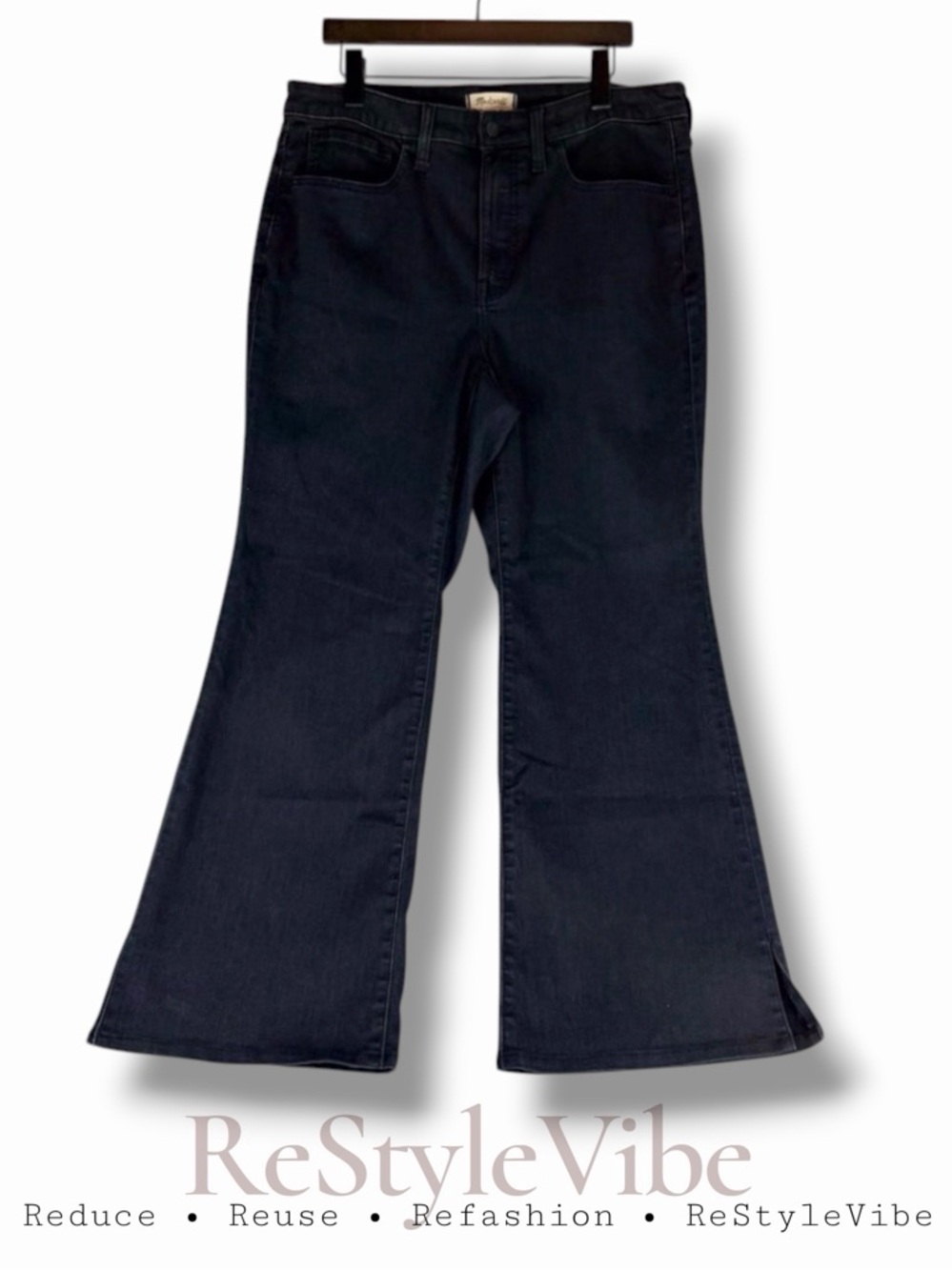 MADEWELL Women’s Size 16W Denim Jeans Roadtripper Style Skinny Flare Stretch